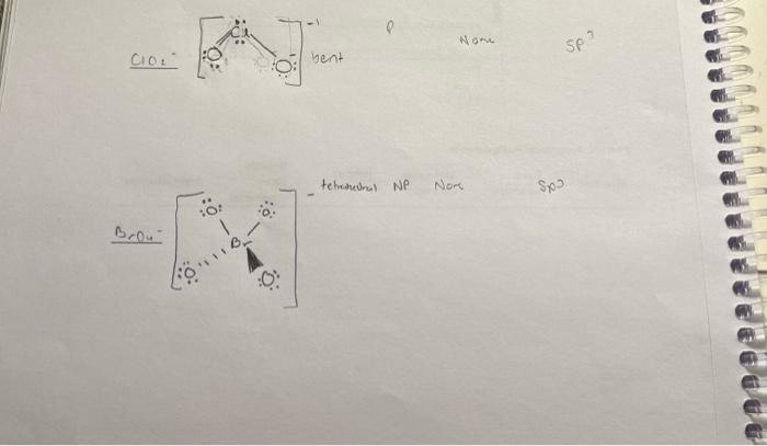 Specify The Molecular Geometry And Hybridization About Each Central Atom Bco4 2