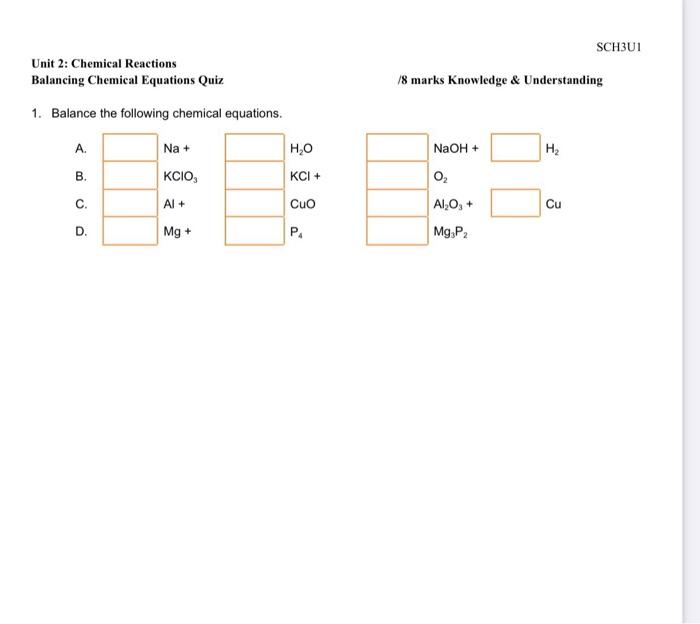 8 Marks Knowledge Understanding 1