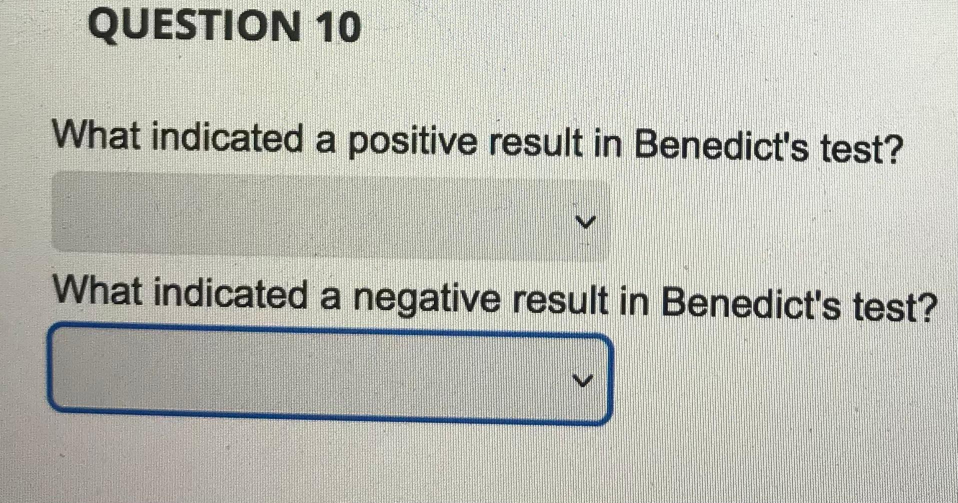 What Indicated A Positive Result In Benedict S Test What Indicated A Negative Result In Benedict S Test 1