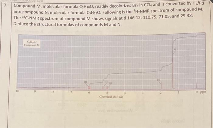Identify The Structure Of Compounds A B And C Based On The Following Reaction And 1h Nmr Spectrum Of Compound C 1 Bh3 3