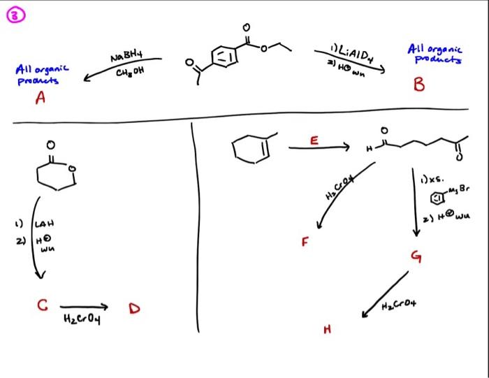 Please Filling The Missing Lettered Steps Of The Reaction Below 1