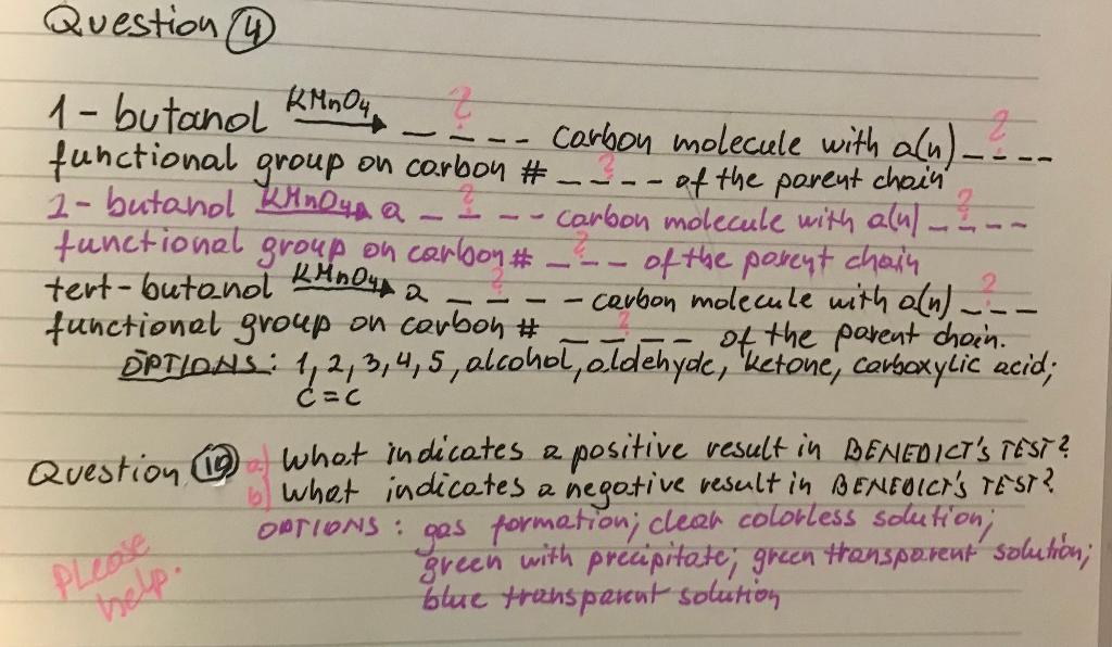 1 Butanol Kmno4 1 Carbon Molecule With A N Functional Group On Corbon Of The Parent Choin 1 Butanol 1hno4 1