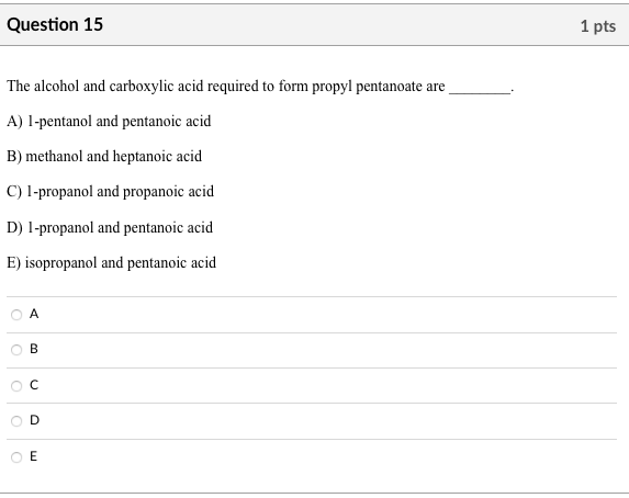 Multiple Dropdowns Instructions The Following Structure Is Named By Selecting The Correct Components For The Iupac Name 5