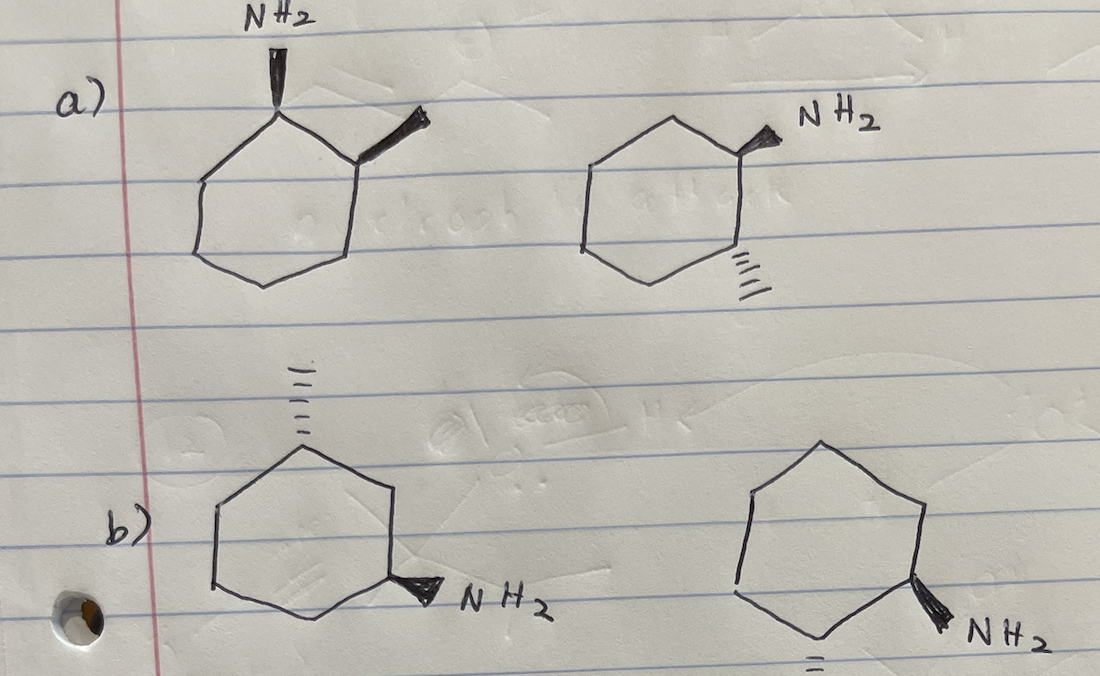 How Are The Following Molecules Related Exactly The Same Completely Different Constitutional Isomers Enantiomers O 1
