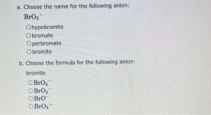 3 Choose The Correct Name For The Following Binary Compound K2 O Potassium Monoxide Potassium I Oxide Potassium Ii 3