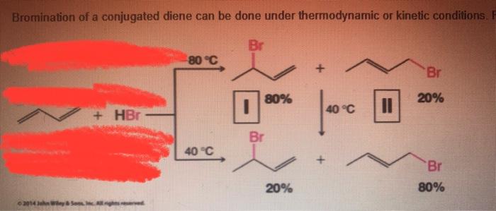Bromination Of A Conjugated Diene Can Be Done Under Thermodynamic Or Kinetic Conditions S For The Following Scheme W 1