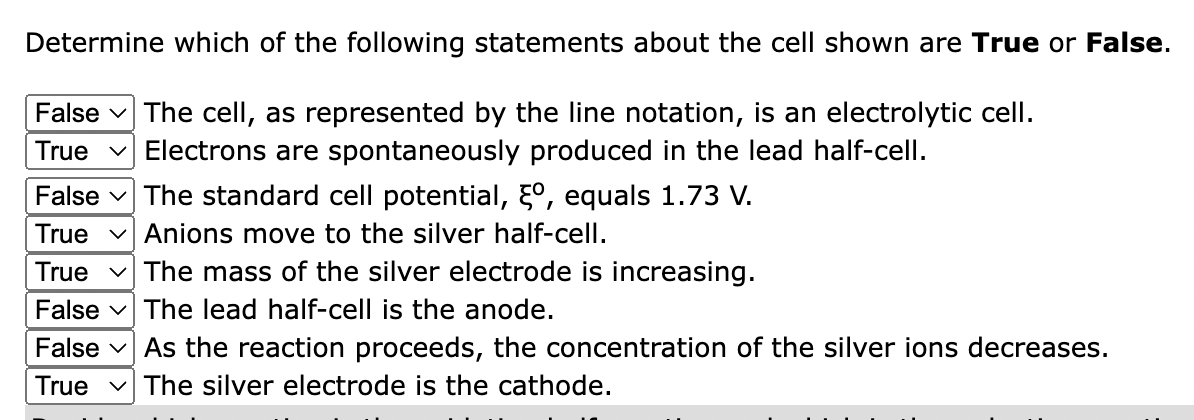 Determine Which Of The Following Statements About The Cell Shown Are True Or False The Cell As Represented By The Line 1
