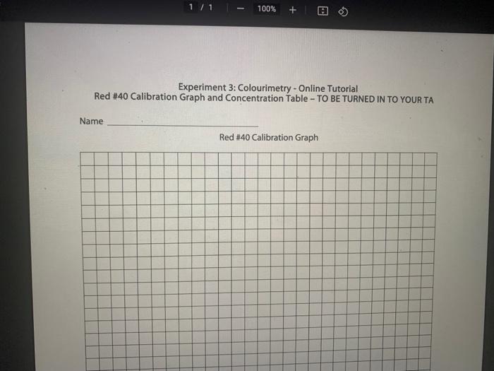 Prev Ne Experiment 3 Qualitative And Quantitative Analysis Of Food Dyes Evaluation Question 1 You Will Now Create A 4