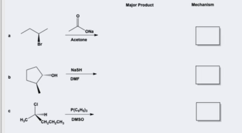 A Acetone Mechanism B C 1