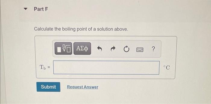 Calculate The Freezing Point Of A Solution Containing 12 7 Gfecl3 In 175 G Water Calculate The Boiling Point Of A Solu 6