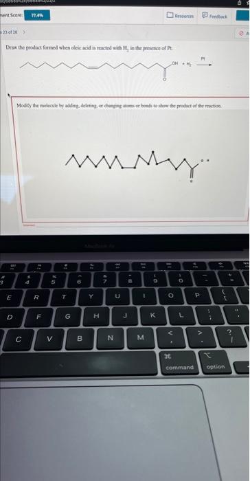 Deaw The Product Formed When Olcic Acid Is Reacind Areb H It Ihe Procact Of Pt 1