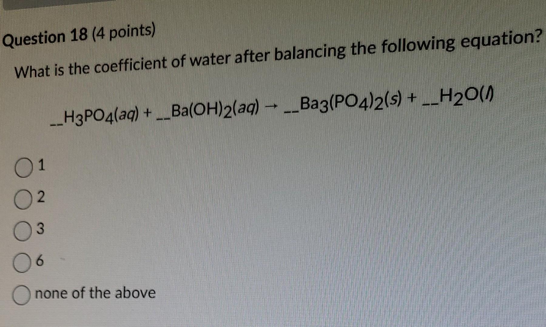Question 16 4 Points What Type Of Chemical Reaction Is Illustrated In The Following Example So2 G O2 G So3 G De 3