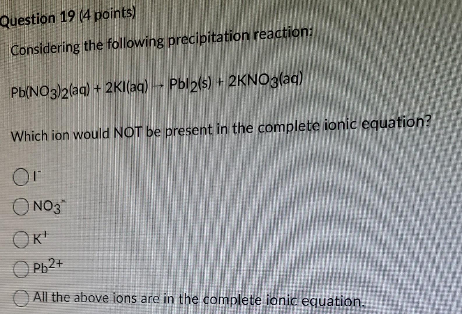 Question 16 4 Points What Type Of Chemical Reaction Is Illustrated In The Following Example So2 G O2 G So3 G De 4