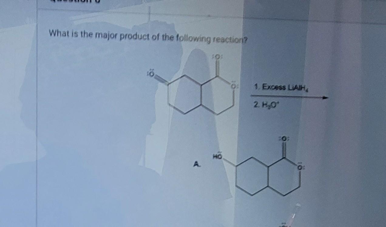 What Is The Major Frinduct Of Ure Following Reacilor B C D Problem Wiewing Ane Image Gick Proview Heree A B What 2