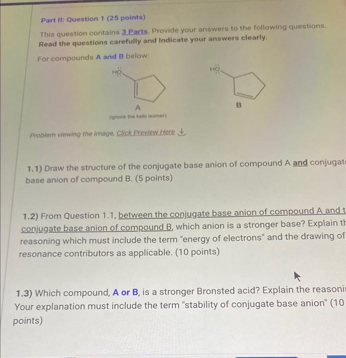 Part 11 Question 1 25 Points This Question Contains 3 Parts Provide Your Answers To The Following Questions Read Th 1