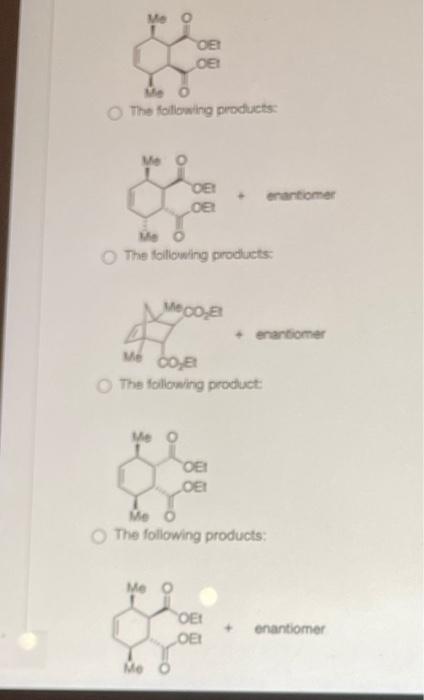 What S The Expected Product Of Pelaction The Following Products The Foilowing Products The Following Product The Fol 2