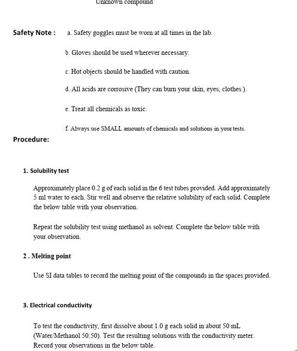 Objectives A Examine And Identify Physical And Chemical Properties Of Molecules Related To Bond Types B Identify An 2
