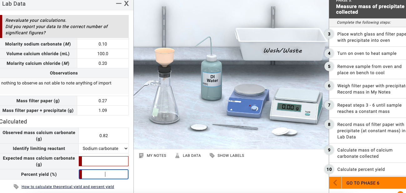 Measure Mass Of Precipitate Collected Complete The Following Steps Place Watch Glass And Filter Pape With Precipitate I 1