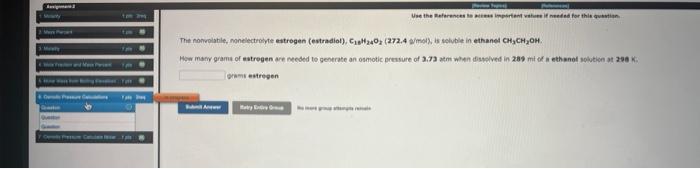 Wient Estegen Calculate The Osmotic Pressure Generated When 11 9 Grams Of Sucrose Are Dissolved In 177 Mi Of A Water Sol 1