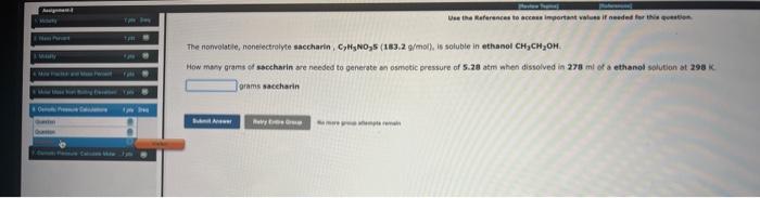 Wient Estegen Calculate The Osmotic Pressure Generated When 11 9 Grams Of Sucrose Are Dissolved In 177 Mi Of A Water Sol 3