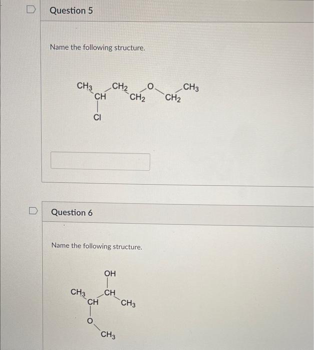 Name The Following Structure Question 6 Name The Following Structure 1