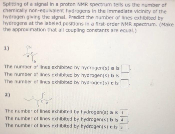 1 The Number Of Lines Exhibited By Hydrogen S A Is The Number Of Lines Exhibited By Hydrogen S B Is The Numbe 1