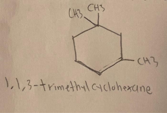 1 1 3 Trimethyl Cyclohexane 1