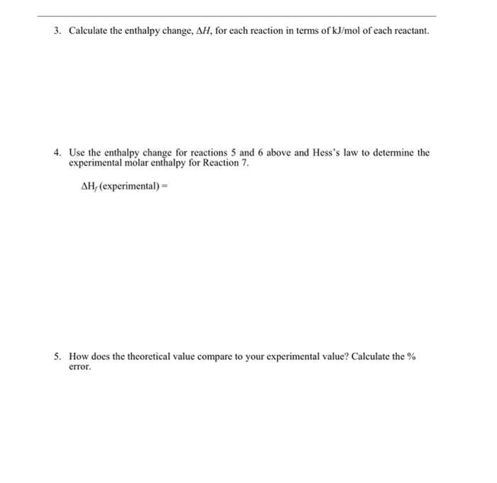 Data Table Data Analysis 1 Calculate The Calorimeter Constant Using The Data You Obtained In Part I Specific Heat Of W 2