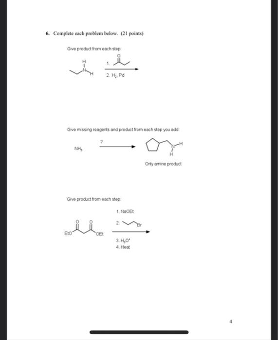 Read All Directions Carefully Answers Must Be Legible To Receive Credit 1 For The Following Reaction Ch Ch 0 A Give 4