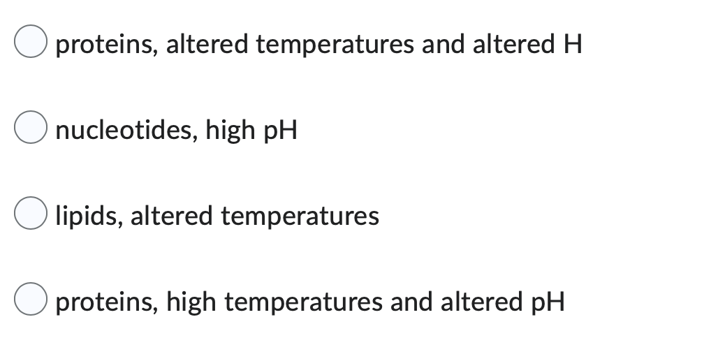 Enzymes Are Made Of Which Denature Or Change Shape At 1