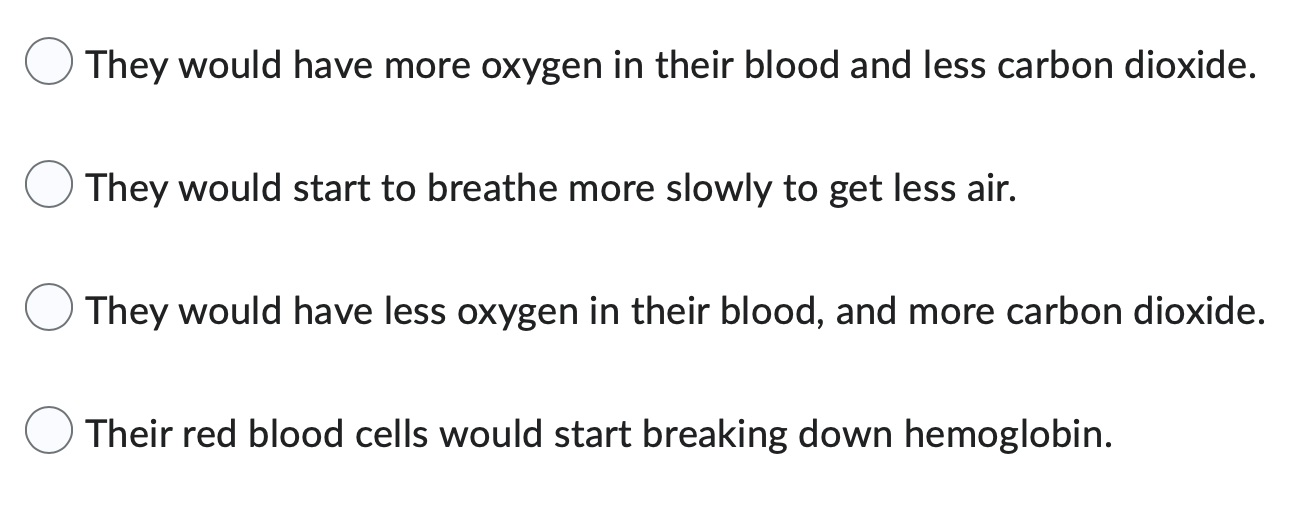 Which Of The Following Is The Most Likely Impact If A Person All Of Sudden Lost Half Of The Capillaries In Their Lungs 1