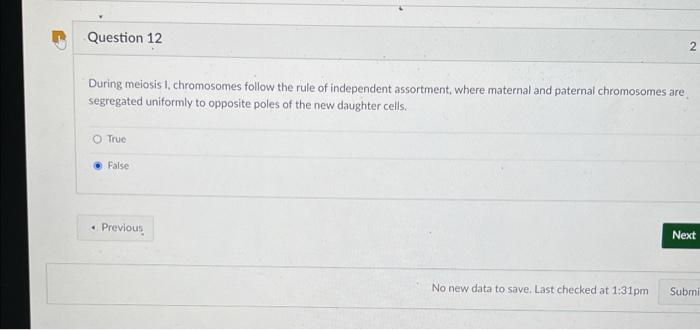 During Meiosis 1 Chromosomes Follow The Rule Of Independent Assortment Where Maternal And Paternal Chromosomes Are Seg 1