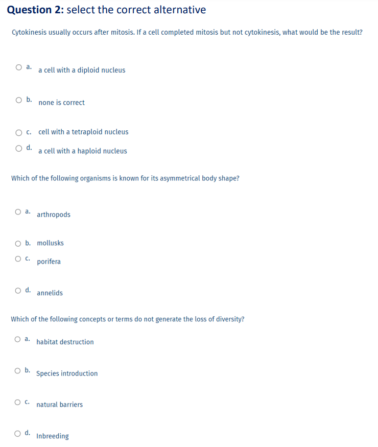 A A Cell With A Diploid Nucleus B None Is Correct C Cell With A Tetraploid Nucleus D A Cell With A Haploid Nucleus W 1