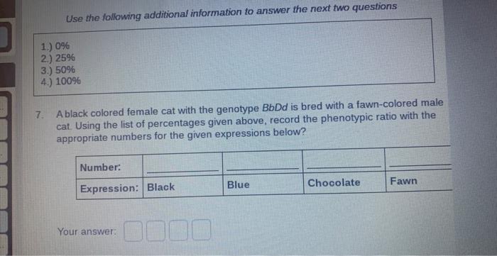 Cat Coat Colour Results From The Interaction Of Three Different Genes A Gene For Black Based Colours Is Located On An A 4