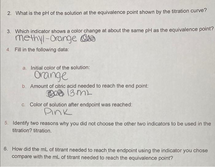 Expert Q A Done Titration Indicators 1w Www Lig Experiment 1 Getting Aquainted With Indicators Data Sheet Table Indiang 5