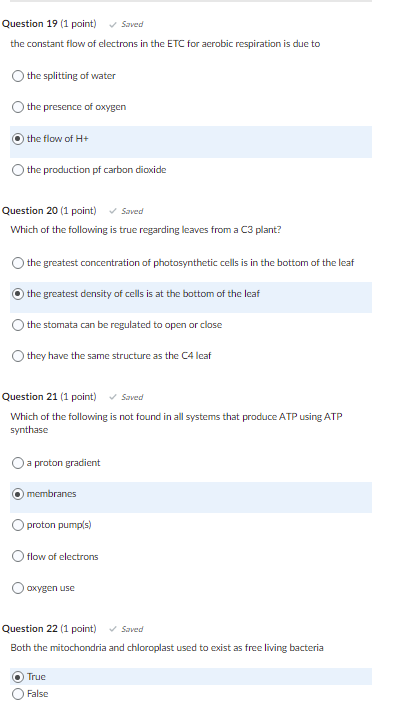 Are These Right If Not Please Specify The Right Answers 1