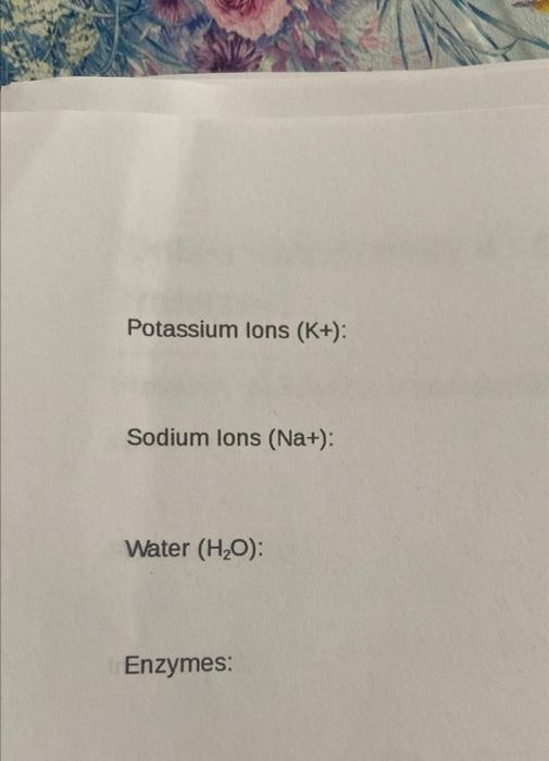 Provide A Description And Explanation Of The Following Lipid Bllayer Plasma Membrane Interstitial Fluid Provide A De 2