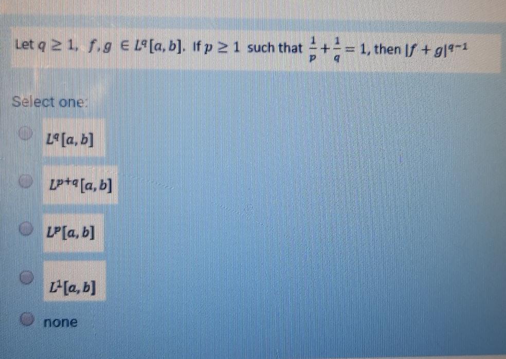 Let Q 21 Fig E 14 A B If P 2 1 Such That 1 Then I 919 1 Select One L A B Lp 4 A B Lp A B Z A B None 1