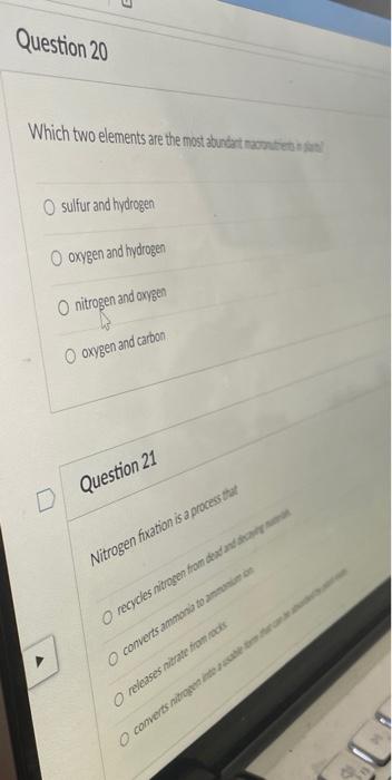 Which Two Elements Are The Most Abundirt Ramsens Sises Sulfur And Hydrogen Oxygen And Hydrogen Nitrogen And Axpen Oxygen 1