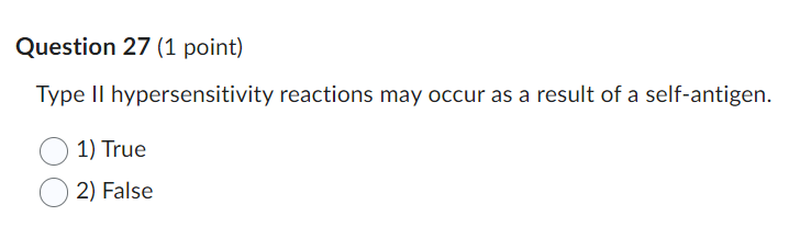 Type Ii Hypersensitivity Reactions May Occur As A Result Of A Self Antigen Which Antibody Class Targets The Rbcs In A F 1
