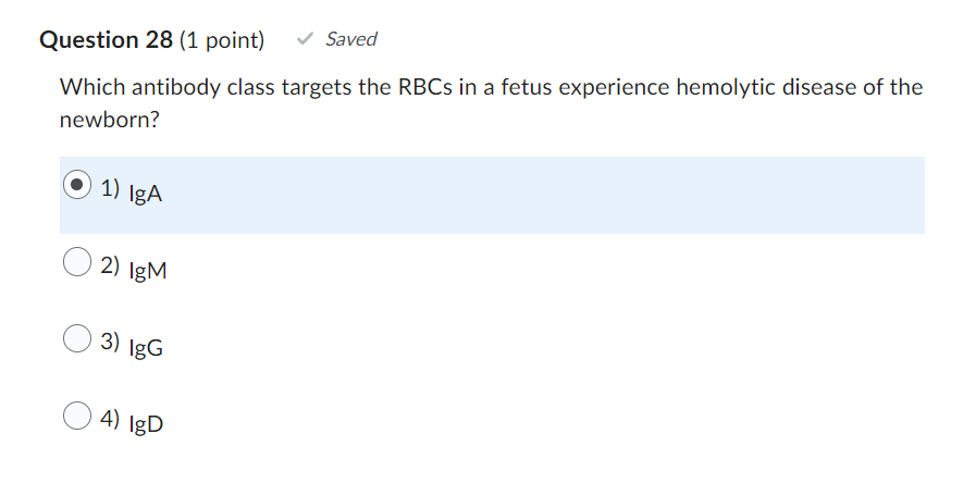 Type Ii Hypersensitivity Reactions May Occur As A Result Of A Self Antigen Which Antibody Class Targets The Rbcs In A F 2