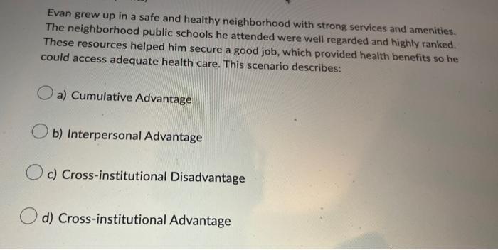 Evan Grew Up In A Safe And Healthy Neighborhood With Strong Services And Amenities The Neighborhood Public Schools He A 1