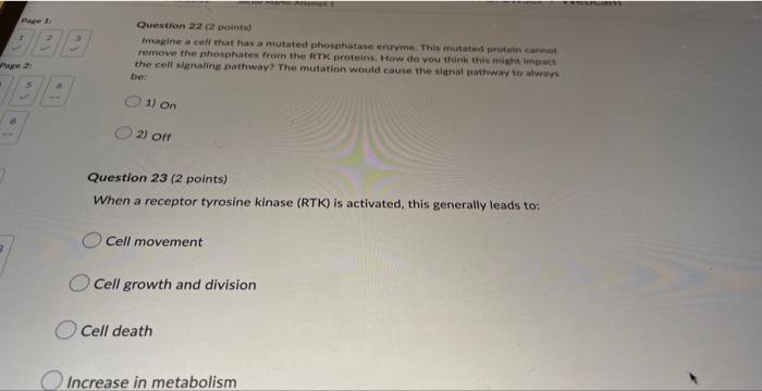 This General Overview Of Signal Transutuction What Is The Name Of The Molecule That The Number 2 Labeling A Question 4