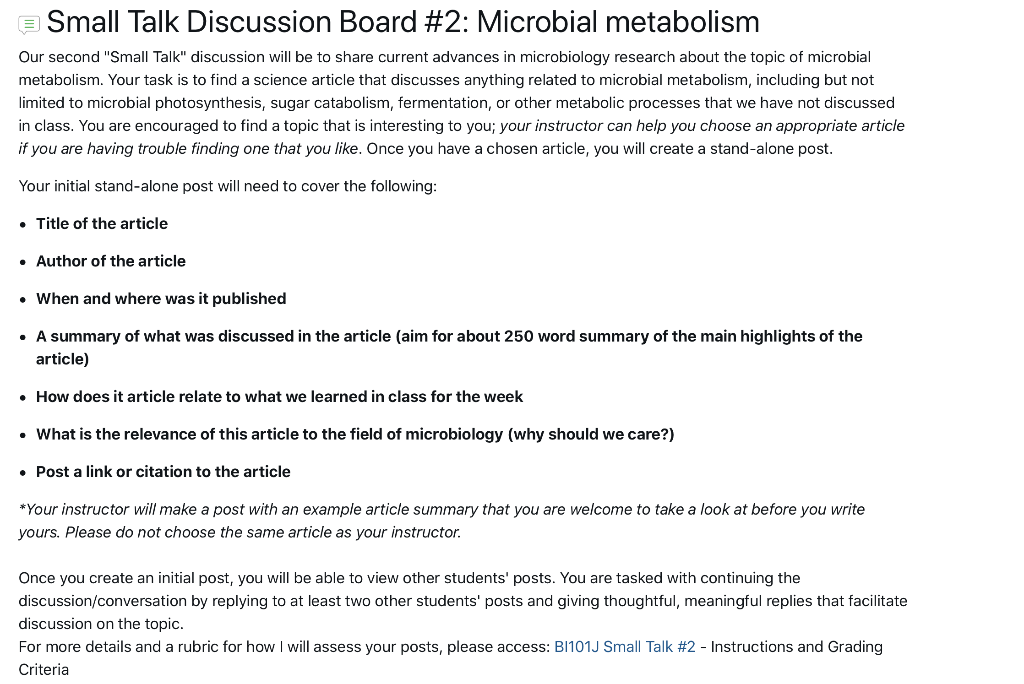Our Second Small Talk Discussion Will Be To Share Current Advances In Microbiology Research About The Topic Of Microbi 1