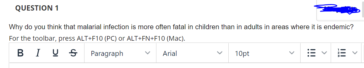 Why Do You Think That Malarial Infection Is More Often Fatal In Children Than In Adults In Areas Where It Is Endemic Fo 1