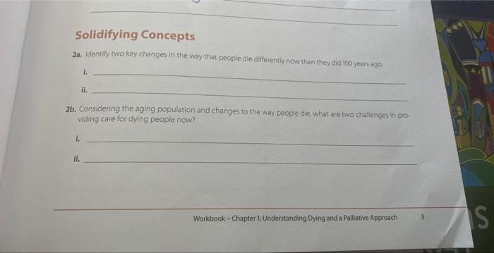 2a Identify Two Key Changes In The Way That People Die Differently Now Than They Did 100 Years Ago F Ii 2b Consider 1