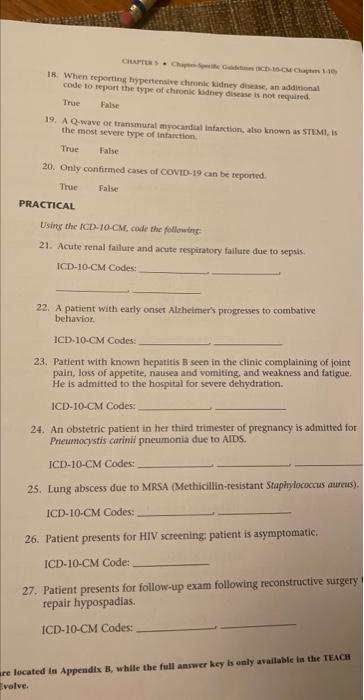18 When Teporting Fypertensive Chmeic Kidney Disease An Additional Coule To Report The Type Of Chronk Kidney Disease I 1