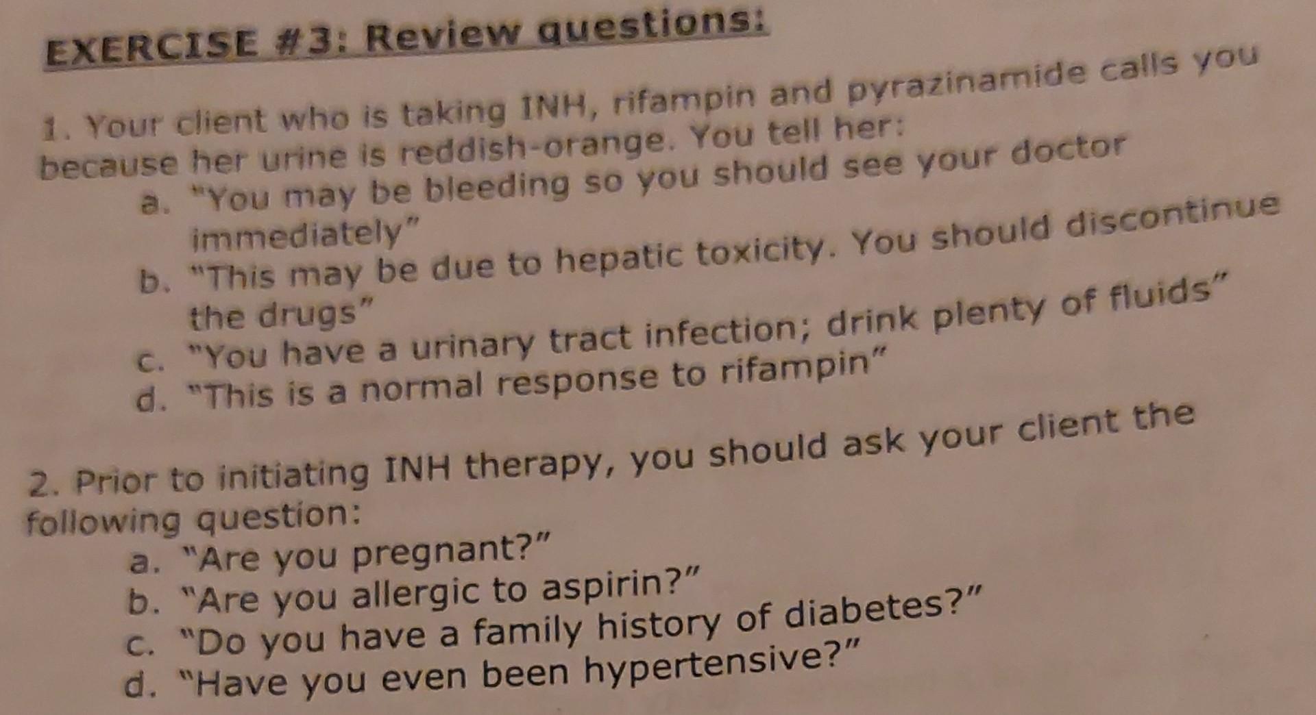 Practice Questions 1 Which Of The Following Would The Nurse Consider A Contraindication To Administering A Hypnotic A 3