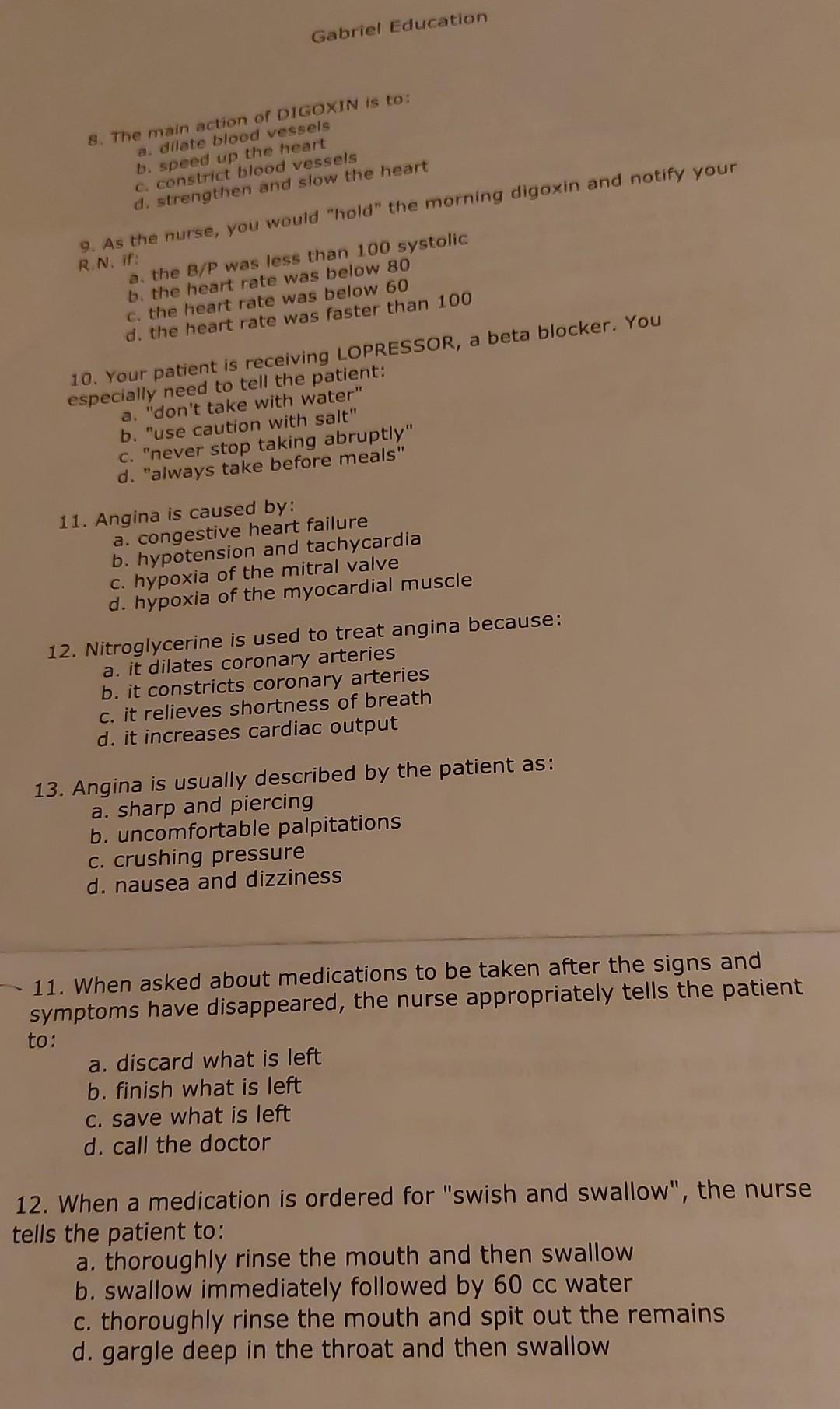 C How To Merrage Exercise 3 Non Narcotic Analgesics Practice Questions 1 Adverse Reactions Associated With The Use O 2