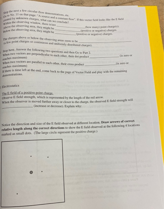 Skip The Next Go To No Next A Few Circular Flow Demonstrations Etc No 11 On That Page A Source And A Constant Ow By 1